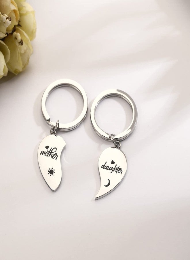 Yonhon Mother Daughter Keychains Set for 2, Mom Daughter Matching Keychains for 2 - Image 2